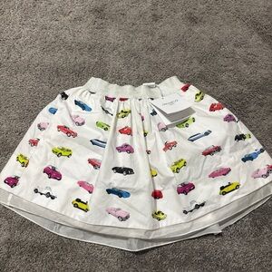 Simonetta Mini Italy Skirt With Vintage Car Print